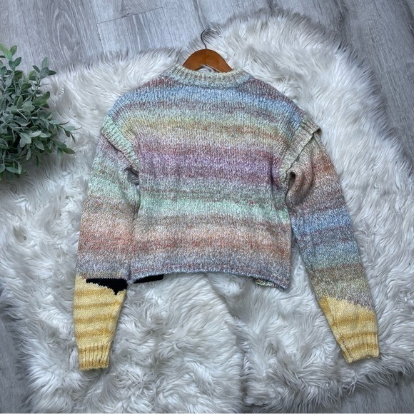 Urban Outfitters Ventura Landscape Mushroom Cropped Sweater - Picture 5 of 10
